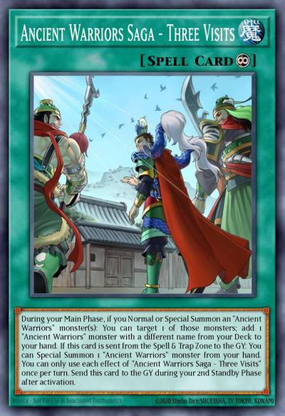 Ancient Warriors Saga - Three Visits Ultra Rare IGAS-EN055 Ignition Assault Yugioh card