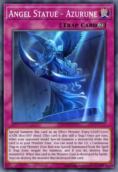 Angel Statue - Azurune Ultra Rare CH02-EN040 THE CHRONICLES DECK: Spirit Charmers (All-Foil Edition) Yugioh card