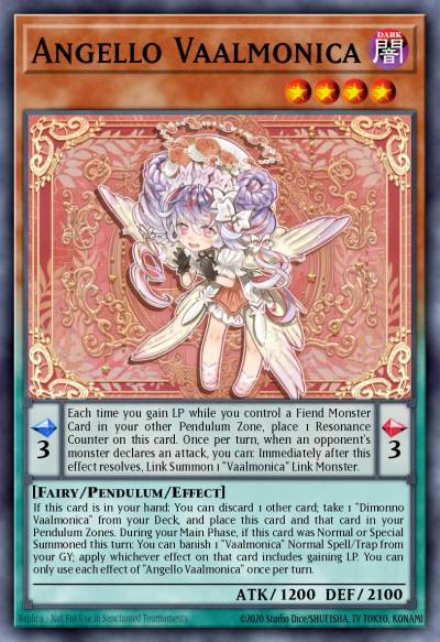 Angello Vaalmonica Collector's Rare VASM-EN031 Valiant Smashers Yugioh card