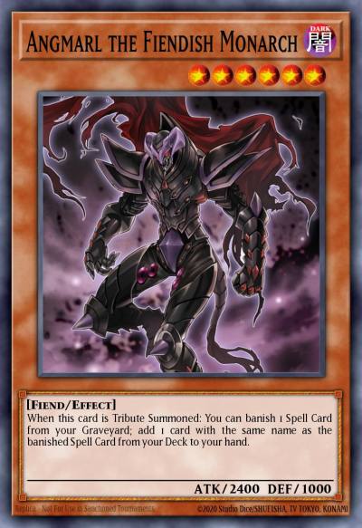 Angmarl the Fiendish Monarch Gold Secret Rare PGL3-EN001 Premium Gold Infinite Gold Yugioh card