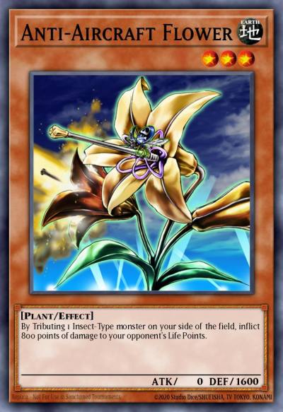 Anti-Aircraft Flower Common DR2-EN077 Dark Revelation Volume 2 Yugioh card