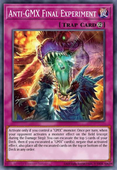 Anti-GMX Final Experiment Super Rare BLZD-EN096 Blazing Dominion Yugioh card