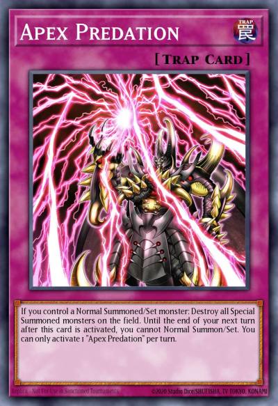 Apex Predation Ultra Rare MP22-EN235 2022 Tin of the Pharaohs Gods Yugioh card
