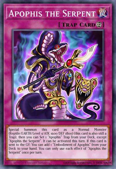Apophis the Serpent Ultra Rare MZTM-EN010 Maze of the Master Yugioh card