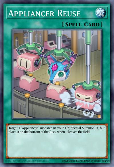 Appliancer Reuse Ultra Rare BLAR-EN043 Battles of Legend Armageddon Yugioh card