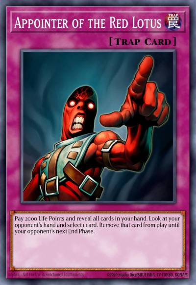 Appointer of the Red Lotus Super Rare OP14-EN011 OTS Tournament Pack 14 Yugioh card