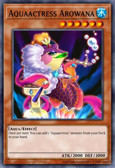 Aquaactress Arowana Super Rare DRL2-EN041 Dragons of Legend 2 Yugioh card