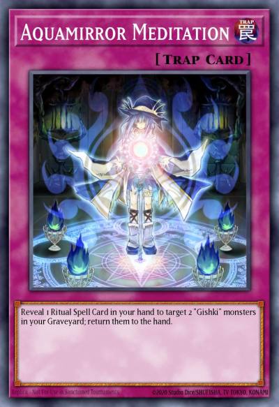 Aquamirror Meditation Duel Terminal Rare Parallel Rare DT05-EN096 Duel Terminal 5b Yugioh card