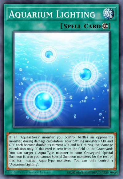 Aquarium Lighting Super Rare DRL2-EN044 Dragons of Legend 2 Yugioh card