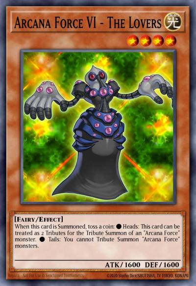Arcana Force VI - The Lovers Common LODT-EN012 Light of Destruction Yugioh card