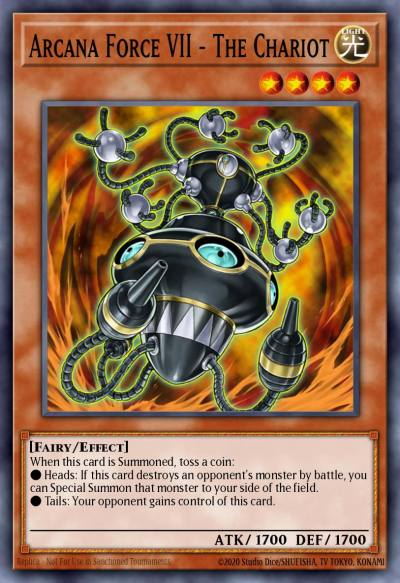 Arcana Force VII - The Chariot Common LODT-EN013 Light of Destruction Yugioh card