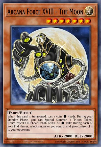 Arcana Force XVIII - The Moon Common LODT-EN015 Light of Destruction Yugioh card