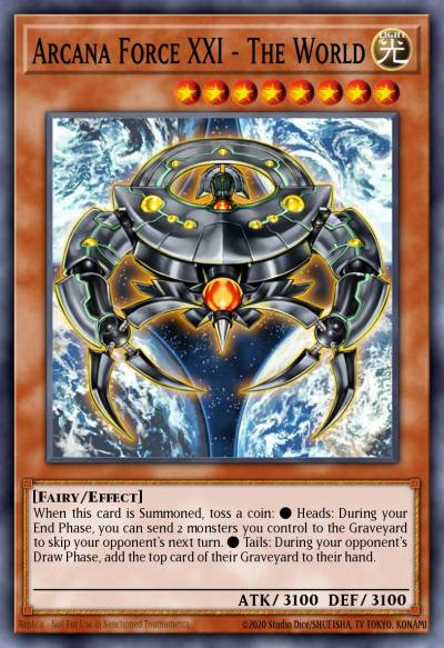 Arcana Force XXI - The World Ultimate Rare LODT-EN016 Light of Destruction Yugioh card