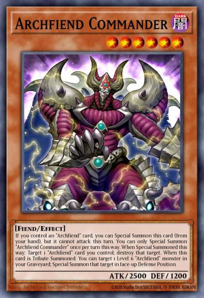 Archfiend Commander Super Rare CT11-EN006 2014 Mega-Tins Yugioh card