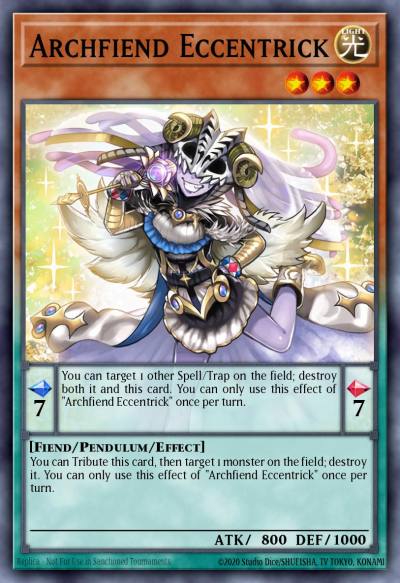 Archfiend Eccentrick Secret Rare CORE-EN042 Clash of Rebellions Yugioh card