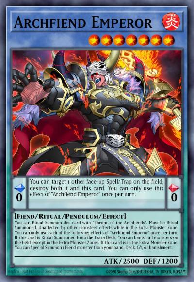 Archfiend Emperor Starlight Rare BPRO-EN031 Burst Protocol Yugioh card