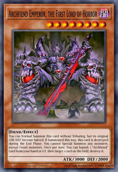 Archfiend Emperor the First Lord of Horror Rare MP14-EN084 2014 Mega-Tin Mega Pack Yugioh card