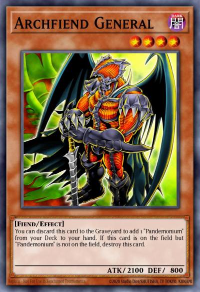 Archfiend General Rare FOTB-EN019 Force of the Breaker Yugioh card