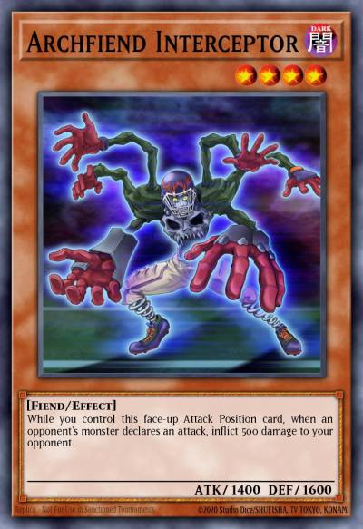 Archfiend Interceptor Common TSHD-EN007 The Shining Darkness Yugioh card