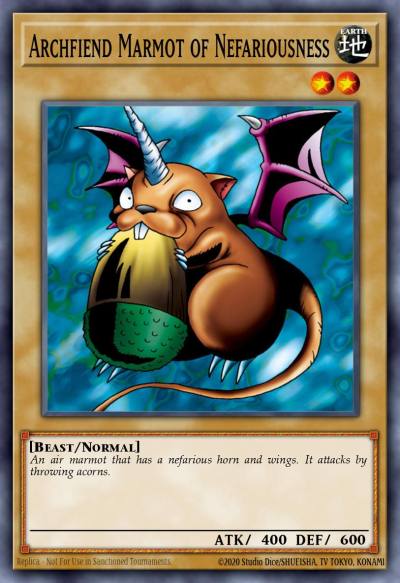 Archfiend Marmot of Nefariousness Common TP6-EN016 Tournament Pack 6 Yugioh card