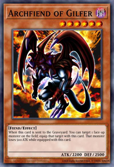 Archfiend of Gilfer Super Rare CT07-EN014 Collectible Tins 2010 Wave 1 Yugioh card
