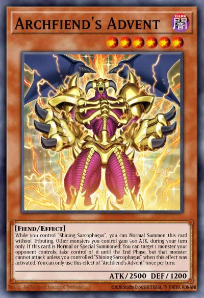 Archfiends Advent Quarter Century Secret Rare BLTR-EN046 Battles of Legend Terminal Revenge Yugioh card