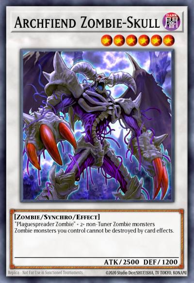 Archfiend Zombie-Skull Super Rare ANPR-EN042 Ancient Prophecy Yugioh card