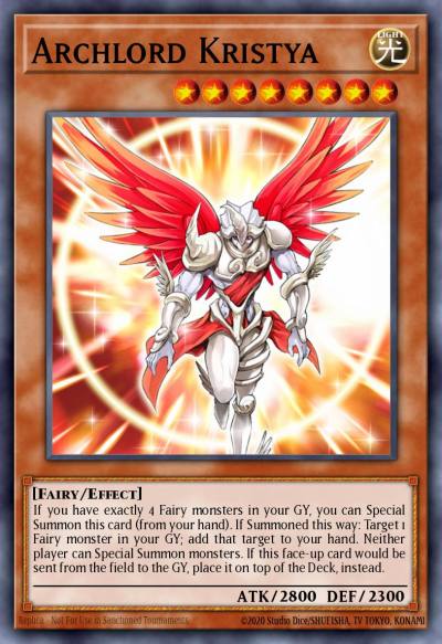 Archlord Kristya Super Rare CT08-EN010 Collectible Tins 2011 Wave 1 Yugioh card