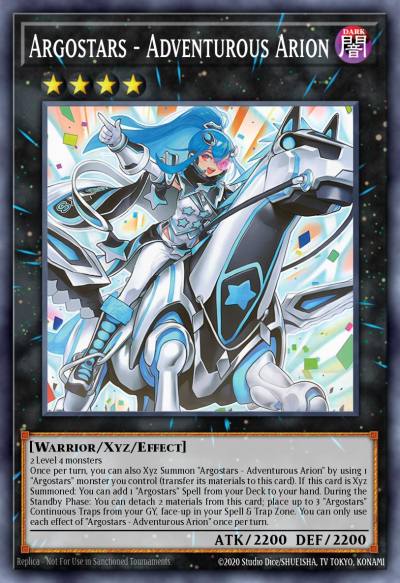 Argostars - Adventurous Arion Starlight Rare DUAD-EN045 Duelists Advance Yugioh card