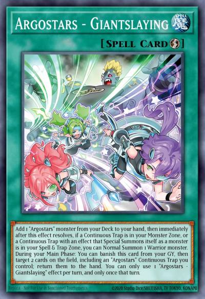 Argostars - Giantslaying Super Rare ALIN-EN062 Alliance Insight Yugioh card
