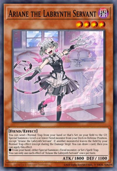 Ariane the Labrynth Servant Prismatic Secret Rare MP23-EN228 25th Anniversary Tin Dueling Heroes Mega Pack Yugioh card