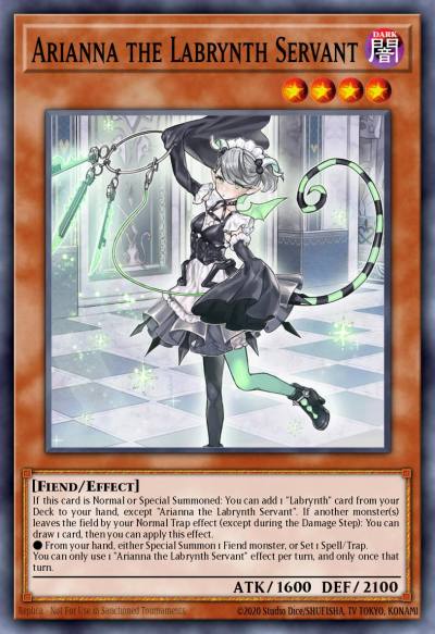 Arianna the Labrynth Servant Prismatic Secret Rare MP23-EN229 25th Anniversary Tin Dueling Heroes Mega Pack Yugioh card