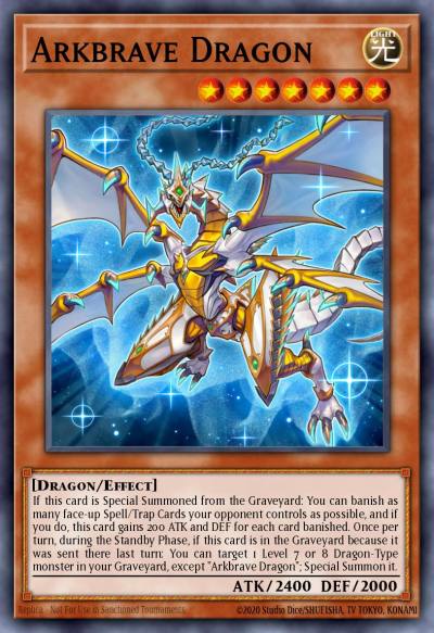Arkbrave Dragon Ultra Rare GFTP-EN072 Ghosts From the Past Yugioh card