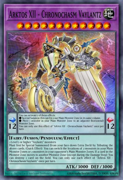 Arktos XII - Chronochasm Vaylantz Super Rare PHHY-EN037 Photon Hypernova Yugioh card