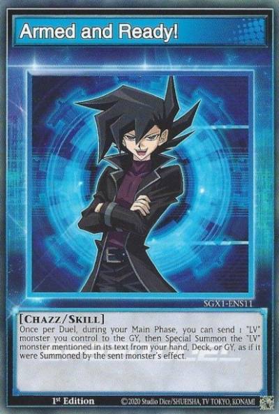 Armed and Ready Common SGX1-ENS11 Speed Duel GX Duel Academy Box Yugioh card