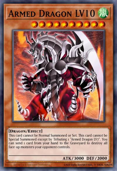 Armed Dragon LV10 Duel Terminal Rare Parallel Rare DT05-EN058 Duel Terminal 5b Yugioh card