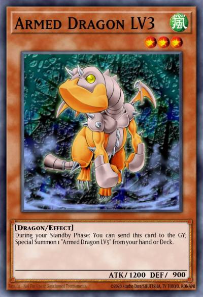 Armed Dragon LV3 Common DR3-EN013 Dark Revelation Volume 3 Yugioh card