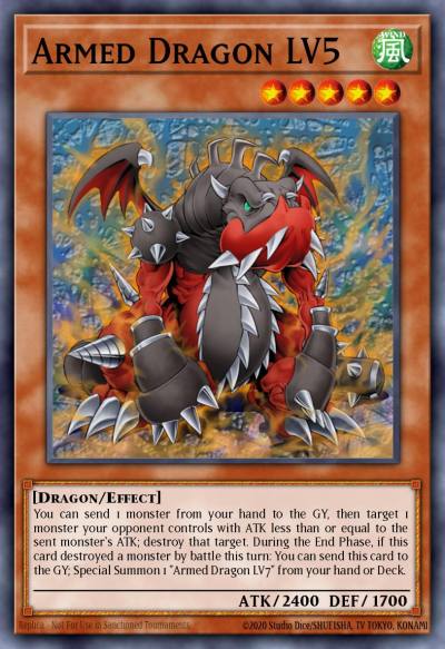 Armed Dragon LV5 Rare DR3-EN014 Dark Revelation Volume 3 Yugioh card