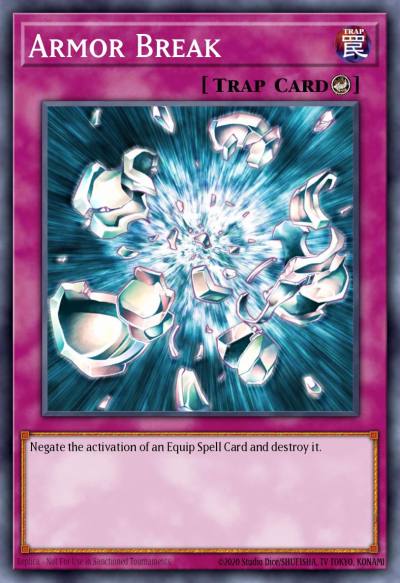 Armor Break Short Print AST-055 Ancient Sanctuary Yugioh card