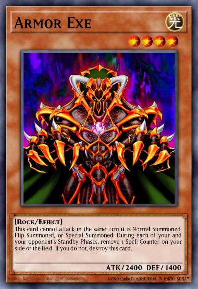 Armor Exe Common DR1-EN130 Dark Revelation Volume 1 Yugioh card