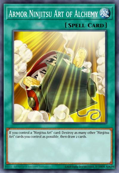 Armor Ninjitsu Art of Alchemy Super Rare ORCS-EN051 Order of Chaos Yugioh card
