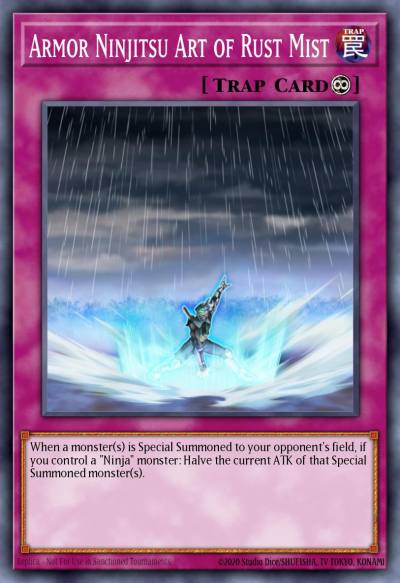 Armor Ninjitsu Art of Rust Mist Super Rare ORCS-EN069 Order of Chaos Yugioh card