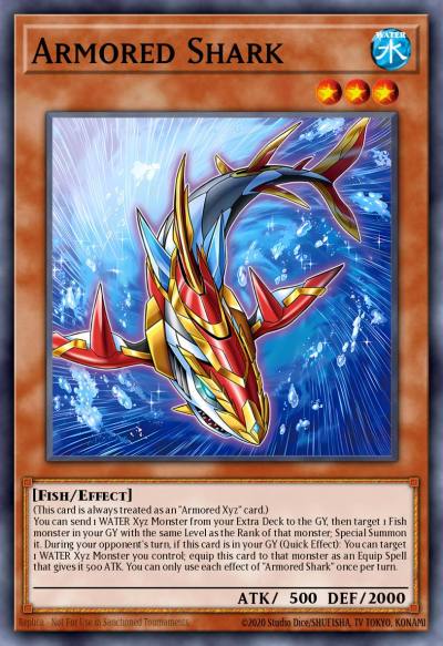 Armored Shark Common ROTA-EN003 Rage of the Abyss Yugioh card
