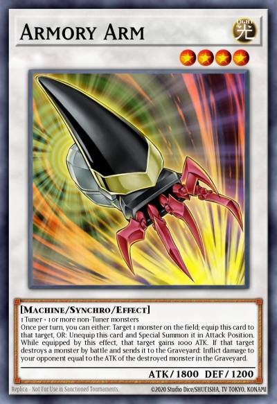 Armory Arm Ultra Rare DP08-EN016 Duelist Pack Yusei Yugioh card