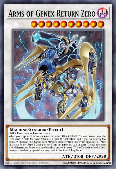 Arms of Genex Return Zero Secret Rare BLTR-EN009 Battles of Legend Terminal Revenge Yugioh card