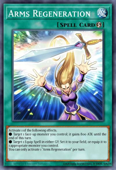 Arms Regeneration Ultra Rare BLMR-EN032 Battles of Legend Monstrous Revenge Yugioh card