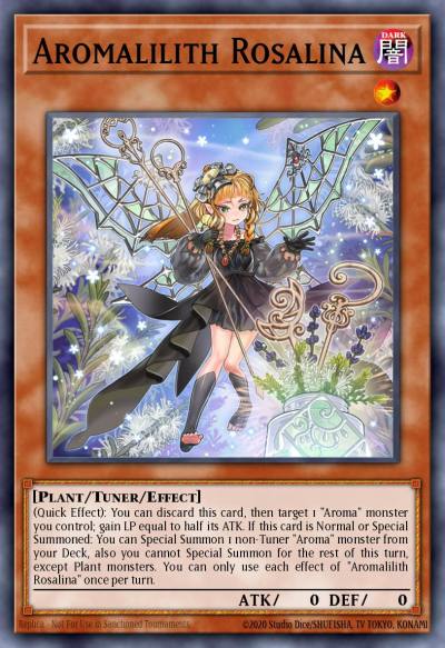 Aromalilith Rosalina Super Rare PHNI-EN022 Phantom Nightmare Yugioh card
