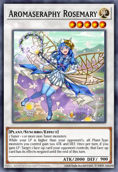 Aromaseraphy Rosemary Rare INOV-EN047 Invasion Vengeance Yugioh card