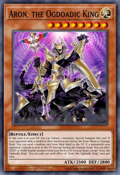 Aron the Ogdoadic King Collector's Rare ANGU-EN007 Ancient Guardians Yugioh card