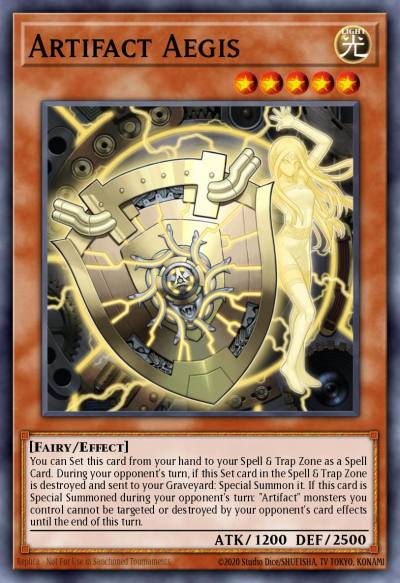 Artifact Aegis Common MP15-EN009 2015 Mega-Tin Mega Pack Yugioh card